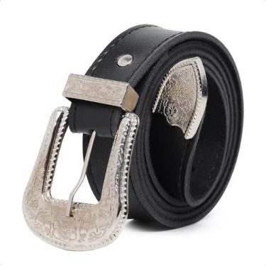 Imagem de Cinto Feminino Contry Fivela Com Ponteira Prata Pluz size - Bless Aces