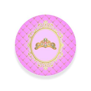 Imagem de Painel Decorativo Festa Infantil Princesa Rosa 100%Poliéster - PRESENT