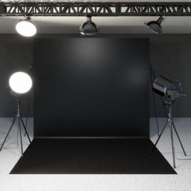 Imagem de Fundo Fotográfico Infinito Chroma Key Tecido 1,80x3,0m - Fadrix, Preto