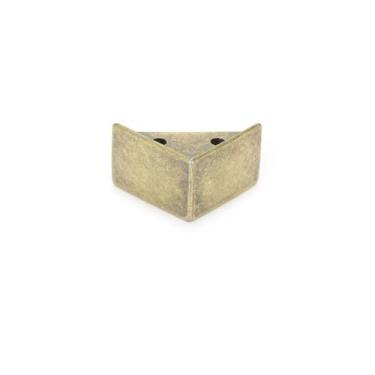 Imagem de Kit 4 Pezinho Quadrado Metal Decoração Caixas Bandejas Mdf Espelho Vid