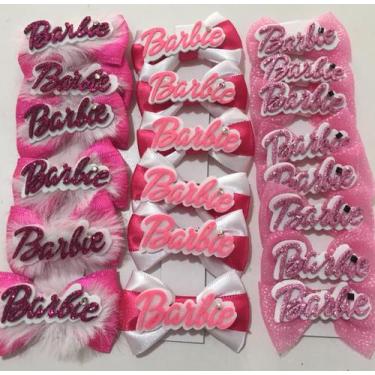 Imagem de Laços personalizados da Barbie para Pet Shop - Ev Acessórios Pet, Rosa
