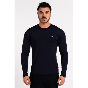 Imagem de Camisa Térmica Manga Longa Masculina Peluciada - MProtect, P, Preto