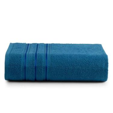 Imagem de Toalha de Rosto Macia Diana Lufamar 42x70cm, Azul