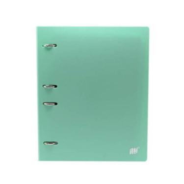 Imagem de Fichário Caderno Argolado Colegial Yes Tons Pastel + 96Fls, Verde Past