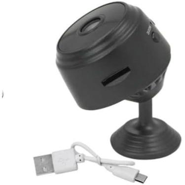 Imagem de Novo Mini Câmera Espiã Grava Vídeo Foto App Visão Noturna Magnética - 