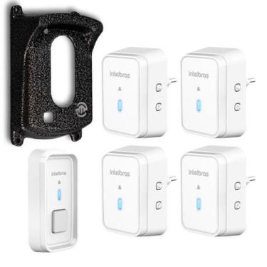 Imagem de Campainha Sem Fio A Prova Dágua Para 4 Salas com Protetor - Intelbras