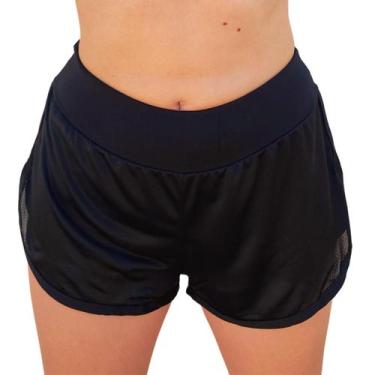 Imagem de Short Duplo Feminino Academia Fitness Dry Fit Treino Corrida - LMP Con