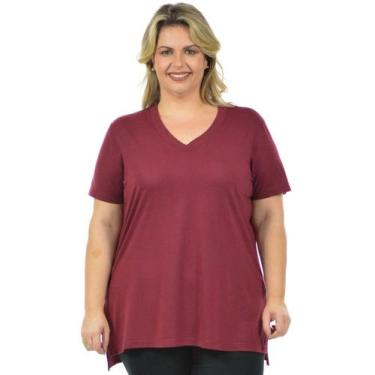 Imagem de Blusa Plus Size Mullet DX Nova - Fenomenal, Bordô, 52