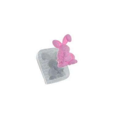 Imagem de Molde de Silicone Coelho Médio com Laço Ref. 653 Flexarte Rizzo Confei