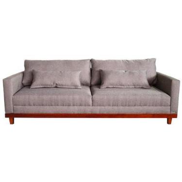 Imagem de Sofá London Sala/Recepção/Escritório 2,30cm - Novo Encanto, LIN.CINZA