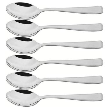 Imagem de Jogo 6 Colheres Para Sobremesa Pacific Aço Inox Tramontina
