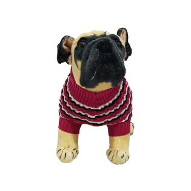 Imagem de Roupinha Pet Katlen Tricot Canetran Listra, Pink, PP