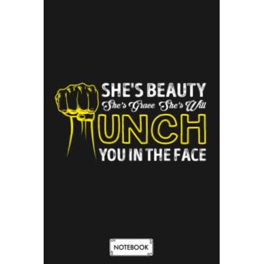 Imagem de Shes Beauty Shes Grace Shell Punch You In The Face G85765 Notebook: Planner, 6x9 120 Pages, Diary, Matte Finish Cover, Journal, Lined College Ruled Paper