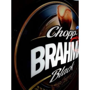 Imagem de Quadro Luminoso Decorativo Cerveja Brahma Black Led Bivolt p/ Bar Bote