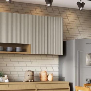 Imagem de Armário Aéreo 2 Portas Simone Mendes 80cm 100% Mdf - Nesher Móveis