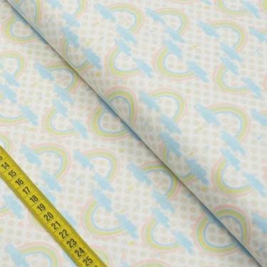 Imagem de Tecido Estampado para Patchwork - Bichinhos Silvestres: Arco-Íris (0,5