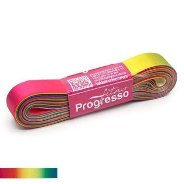 Imagem de Fita de Cetim Arco Íris Nº 03 15mm c/ 10 metros - Fitas Progresso, 02