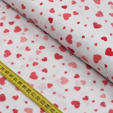 Imagem de Fralda Estampada - Coração (0,70x0,75) - Ibirapuera Textil
