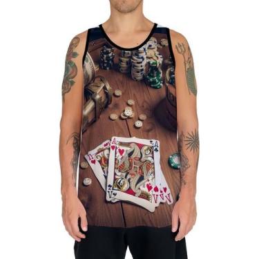 Imagem de Camiseta Regata Tshirt  Baralho Poker Roleta Sorte Dados 4 - Enjoy Sho