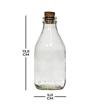 Imagem de 10 Unidades Vidro Coquinho 220ml com Rolha - Casa das Essências SS
