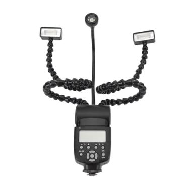 Imagem de Luz de Flash Macro de Câmera, Luz de Braço Macro LED de 3 Cabeças Com Brilho Ajustável de 8 Níveis, Iluminação de Fotografia Macro de 5600K para Câmeras DSLR, Fotos de Close-up