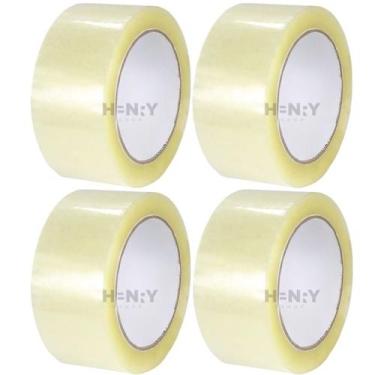 Imagem de 4 Fitas Adesivas 45mm X 100 metros - 4 Rolos - NoBrand
