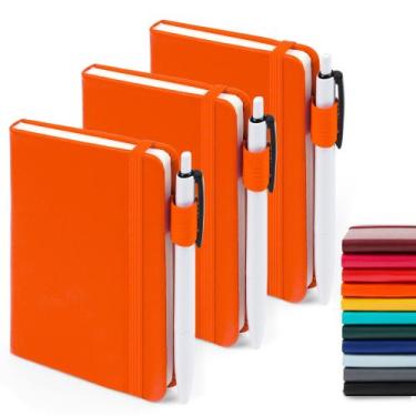 Imagem de Caderno de bolso Journals feela A6 com 3 canetas pretas, pacote com 3