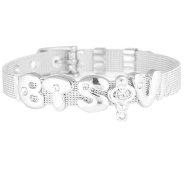 Imagem de Pulseiras Dolpind BTS SUGA Jimin V Jimin Jhope Jin Rap Monster Bracelete Kpop Merchandise, White V