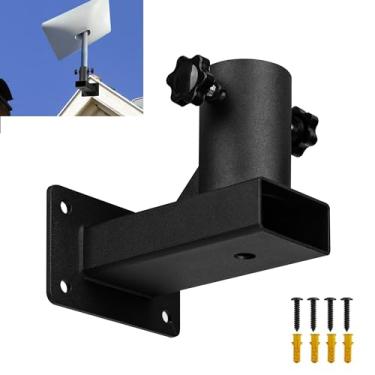 Imagem de Wpbhk Suporte Starlink, suporte de parede curto Starlink, kit de montagem Starlink, suporte de teto Starlink para kit de Internet Starlink por satélite, suporte de poste Starlink