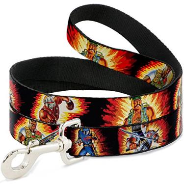 Imagem de Buckle-Down Coleira para animais de estimação com poses de cartão e logotipo Cobra GI Joe, 1,8 m x 3,8 cm