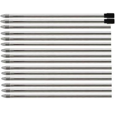 Imagem de Pen Savings - 15 mini canetas de refil esferográficas D1, compatíveis com canetas cristalinas Swarovski, Cross 8518-4, Lamy M21 e mais, Azul