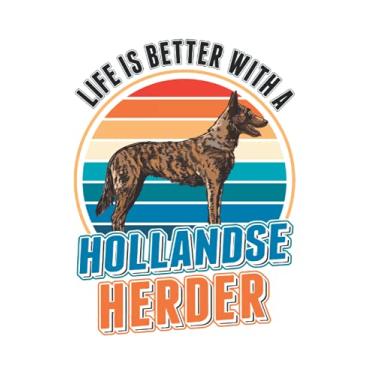 Imagem de Hollandse Herder Tagesplaner: Life is better with a Hollandse Herder/Kalender 2022 / Wochenplaner Tagesplaner Planer/Planungsbuch To-Do-Liste / 6x9 Zoll / 100 ausfüllbare Seiten