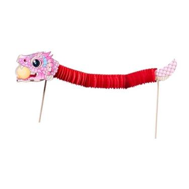 Imagem de Fancyes 4x Chinesa DIY Kits de Material Feitos À Mão Brinquedos Educativos Decoração Infantil Reunião de Família Guirlanda Pendurada Artesanato DIY Kits, Rosa