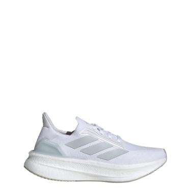 Imagem de adidas Tênis de corrida feminino Ultraboost 5X, Branco nuvem, azul halo, cinza, 39