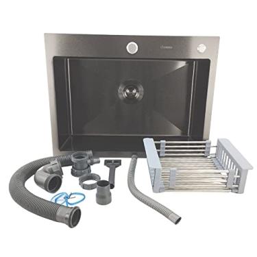 Imagem de Cuba Cozinha Gourmet Sobrep Aço 304 Nano Black Guimmis® 6045T