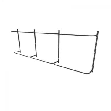 Imagem de Arara de roupas para loja quarto closet 10 peças regulável 300x100 cm 