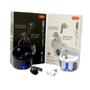 Imagem de Fone de Ouvido Bluetooth Intra-auricular com Case de Carregamento Transparente J930 (Preto)