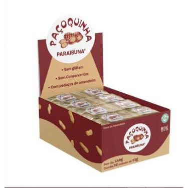 Imagem de Doce Paçoquinha 15G - Display com 36 Unidades - Bananinha Paraibuna