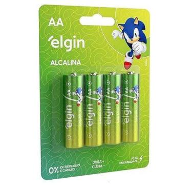 Imagem de PILHA ALCALINA AA PEQUENA C/4 Elgin