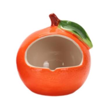 Imagem de Ioensy Hamster House Fruit Shape, banho de bicho fofo, caverna, gaiola de cabana, esconderijo de pequenos animais para gerbils anão hamste pequeno, Laranja