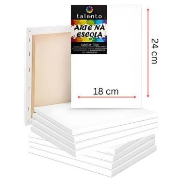 Imagem de Kit 6 Telas Artística / Escolar para Pintura 18x24cm Talento