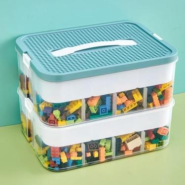 Imagem de Estojo organizador de brinquedos joyingbaby para Lego com tampas de 2 