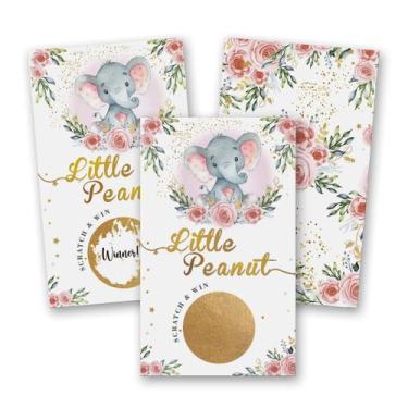 Imagem de Jogo Baby Shower Scratch Off skuhyyg Pink Elephant Rose