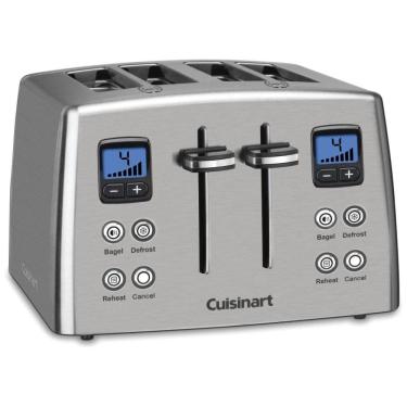 Imagem de Torradeira Elétrica, 4 Fatias, Aço Inoxidável, 110v, CUISINART CPT 435, Prateado