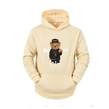 Imagem de Blusa de Frio Moletom Academia Treino Trabalho Inverno - Maravs, Bege,