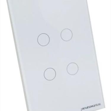 Imagem de Interruptor Inteligente Touch Zigbee Novadigital 4 Botões
