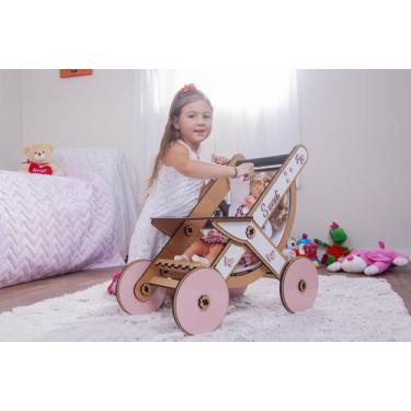 Imagem de Carrinho cross para boneca até 60 cm compatível com bebe reborn r - da
