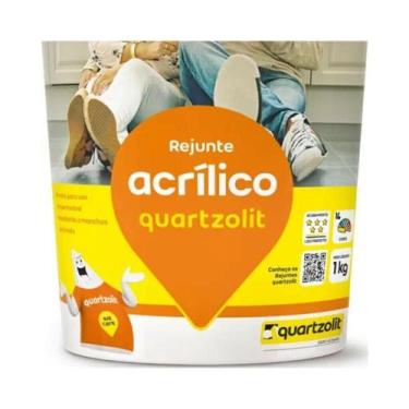 Imagem de Rejunte Acrílico 1kg Branco Quartzolit