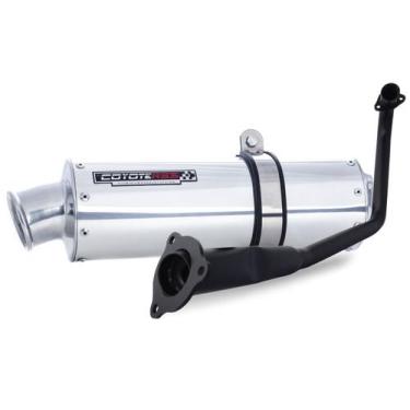 Imagem de Escape / Ponteira Coyote RS3 Alumínio Oval - Strada CBX 200 1998 até 2