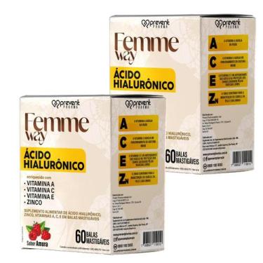 Imagem de Acido hialuronico 120 balas prevent pharma